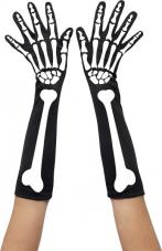 gants squelette longs