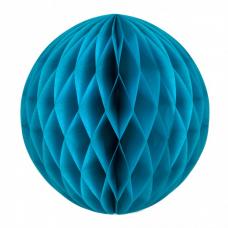 boule papier alveolee bleu glacier