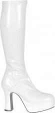 Bottes Disco Fever Stretch Blanches