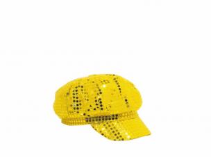 Casquette Disco Or Pailletée Adulte