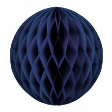 boule papier alveolee bleu marine