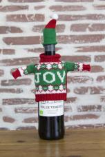 petit pull moche de noel pour bouteille