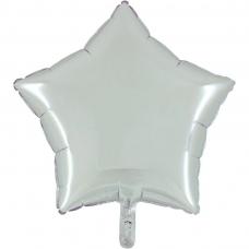 ballon etoile argent mylar