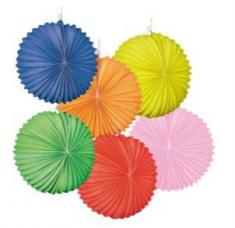 lampion rond uni 6 coloris 22 cm