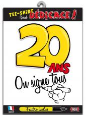 t-shirt special dedicace 20 ans