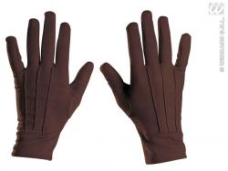 Gants polyester Marron