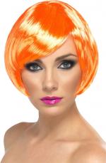 Perruque courte orange pour femme