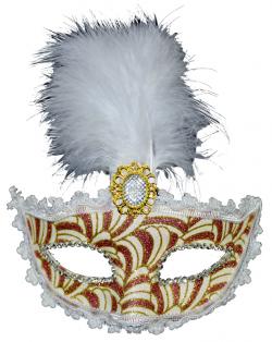 Loup Marquise Dentelle et Plume