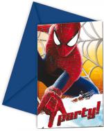 Cartes Invitations Spiderman + Enveloppes