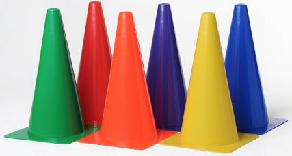 cone de delimitation plein 30 cm