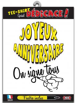 T-Shirt Spécial Dédicace Joyeux Anniversaire