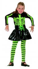 costume squelette fuo fille halloween