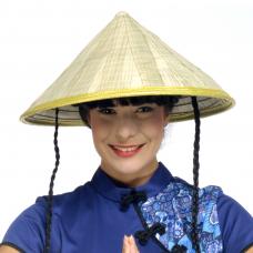 chapeau asiatique en paille