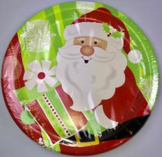 assiettes carton pere noel