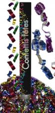 canon confettis et serpentins multicolors