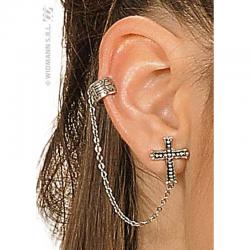 Boucles d'oreille croix gothique