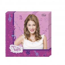 serviette anniversaire violetta 