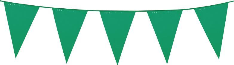 Guirlande fanions triangle vert 