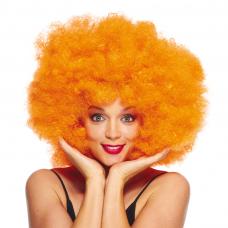 perruque super afro orange