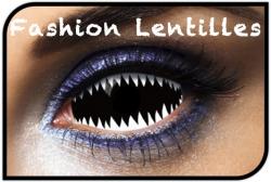 Lentilles Dents de requin Noir/Blanc