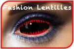 Lentilles Dents de requin Rouge/Noir