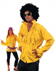 chemise disco jaune