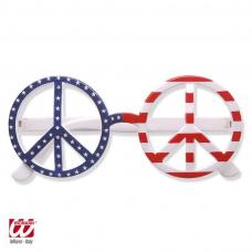 lunettes peace and love drapeau usa