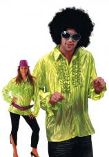 chemise disco verte