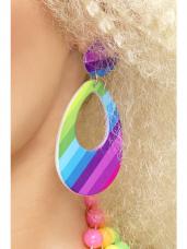 boucles d oreilles multicolores