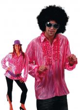 chemise disco rose