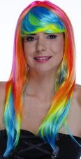 perruque françoise multicolore