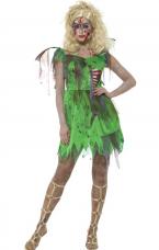 costume de fee zombie vert