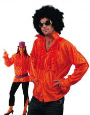 chemise disco orange