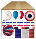 Fête du 14 juillet : décoration extérieure et lampions