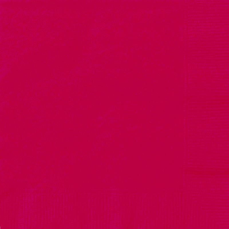 20 petites serviettes papier rouge pas cher