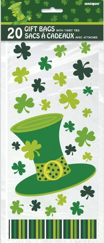 20 Sachets cadeaux Saint Patrick pas cher