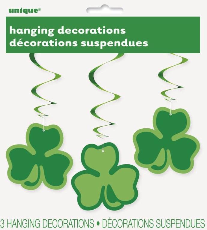 Trèfles verts St Patrick décoration à suspendre