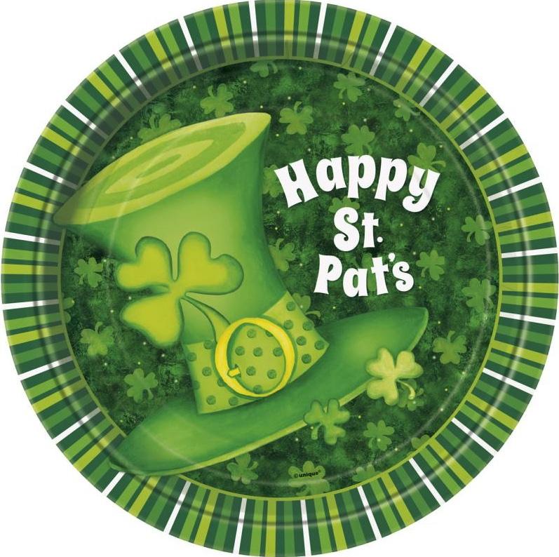 Assiettes en carton Saint Patrick