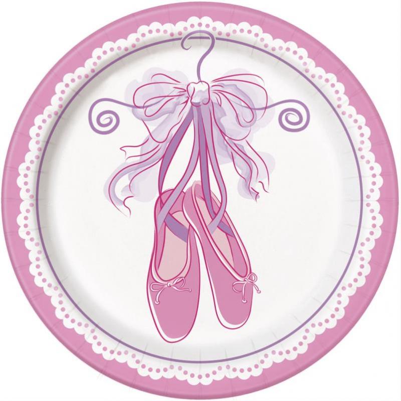 Petites assiettes anniversaire danseuse ballerine