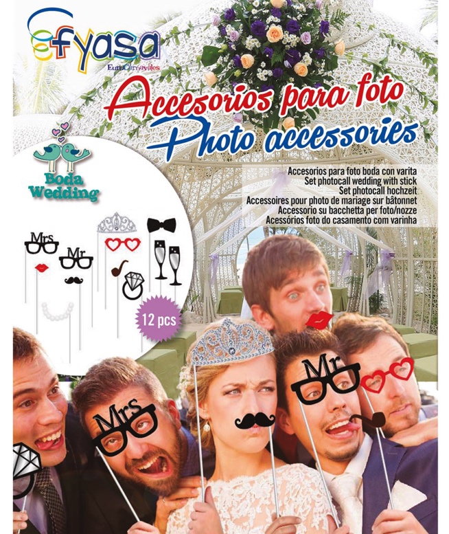 Accessoires mariage pour photos pas cher