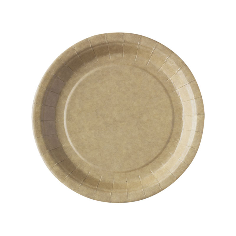 Assiettes en carton kraft biodégradable pas cher