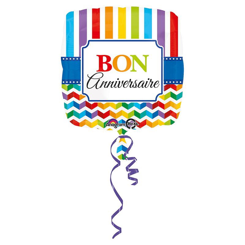 Ballon bon anniversaire aluminium