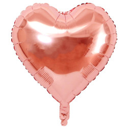 Ballon coeur rose gold pas cher