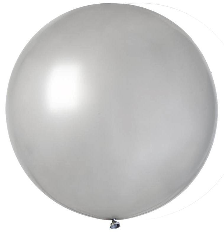 Ballon géant rond argent pas cher