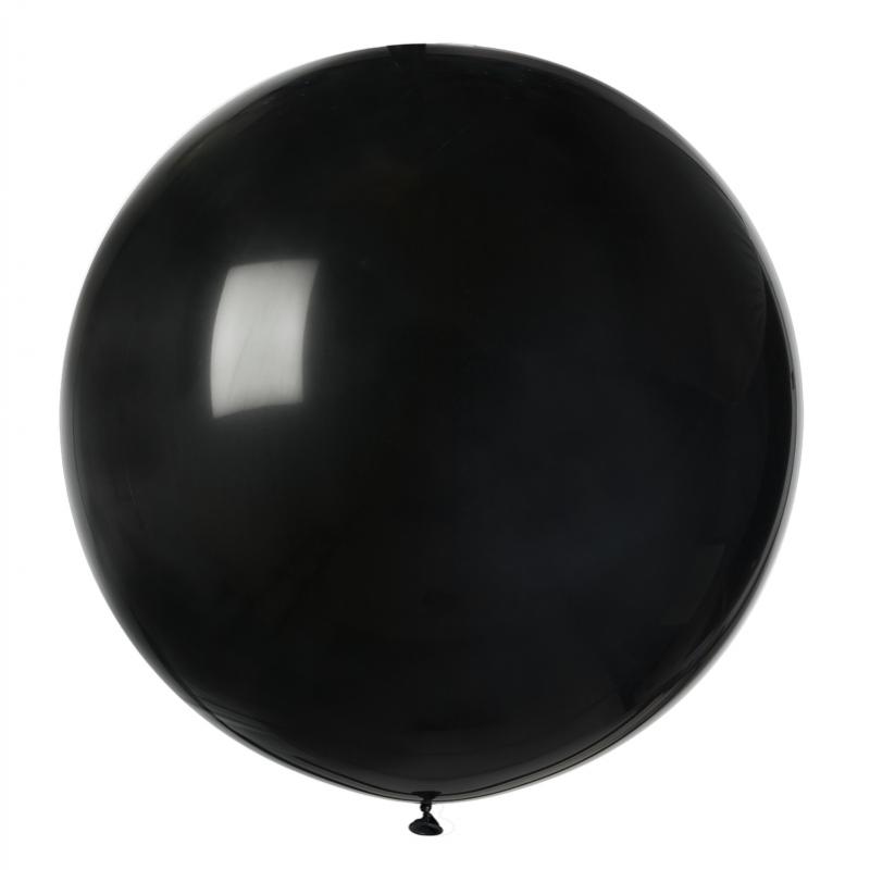Ballon géant rond noir pas cher