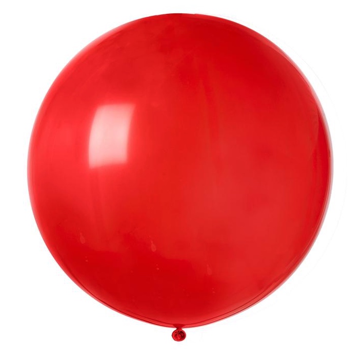 Ballon géant rond rouge pas cher