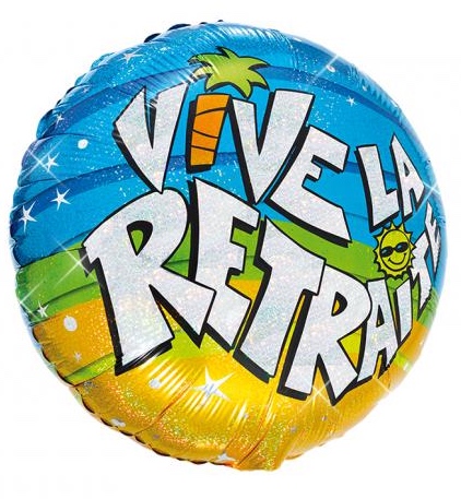 Ballon hélium vive la retraite pas cher