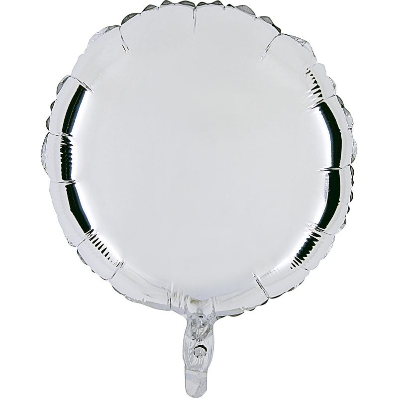 Ballon mylar rond argent pas cher