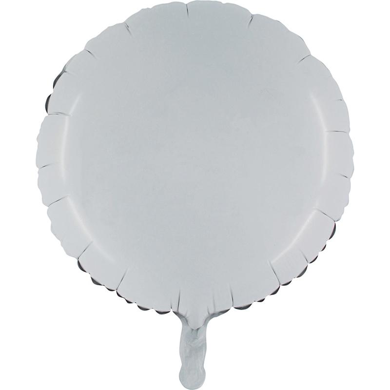 Ballon mylar rond blanc pas cher