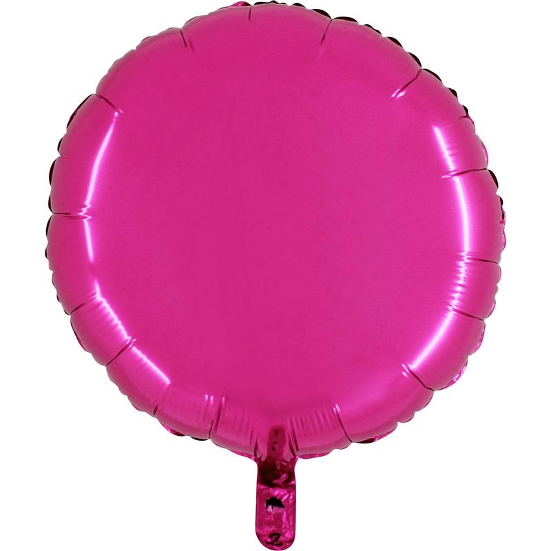 Ballon mylar rond fuchsia